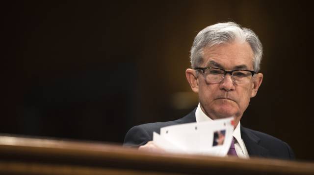 Powell, presidente del banco central de EE UU.
