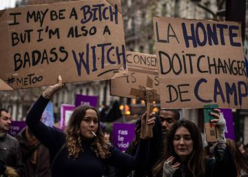 Marcha en París contra la violencia machista el pasado 24 de noviembre