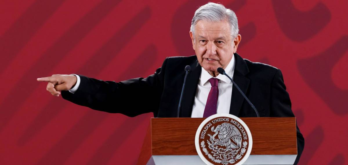 López Obrador durante una de sus conferencias matutinas.