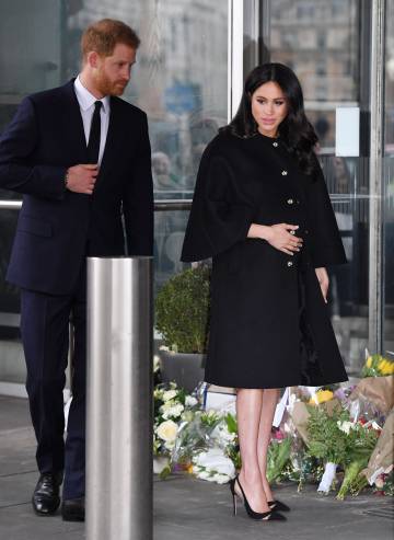 Los duques de Sussex, durante su visita al Alto Comisionado de Nueva Zelanda.