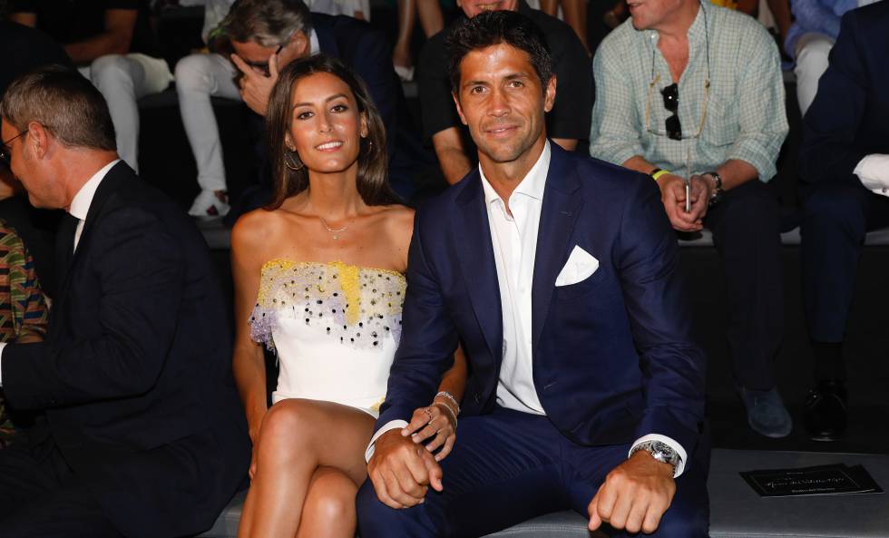 Ana Boyer y Fernando Verdasco, en un desfile en Madrid en julio de 2018.