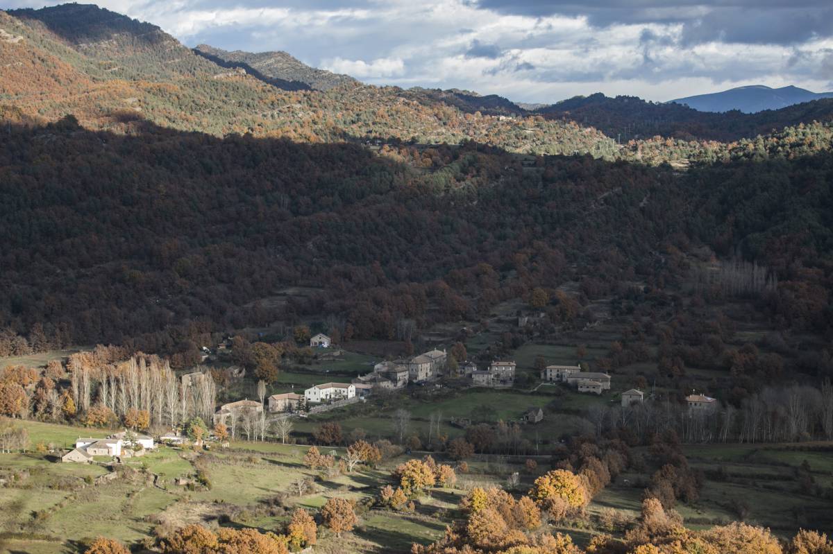 Vista de Nocito, en la comarca de La Hoya (Huesca).