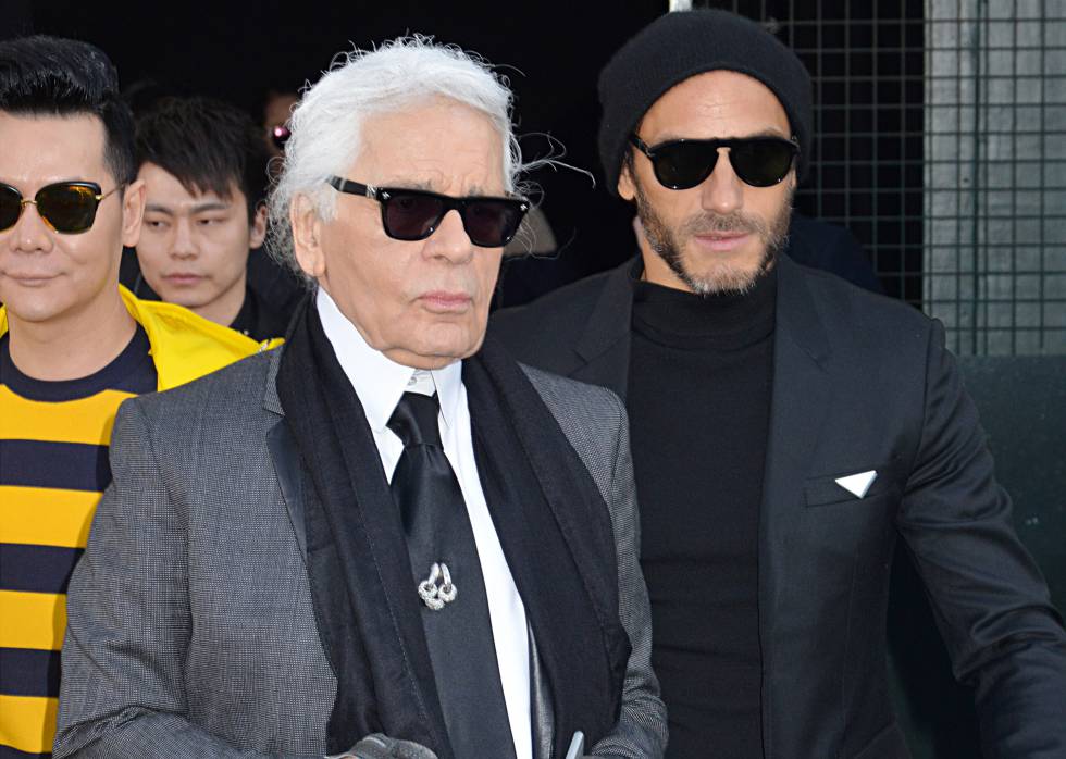 Karl Lagerfeld, en una de sus últimas apariciones.