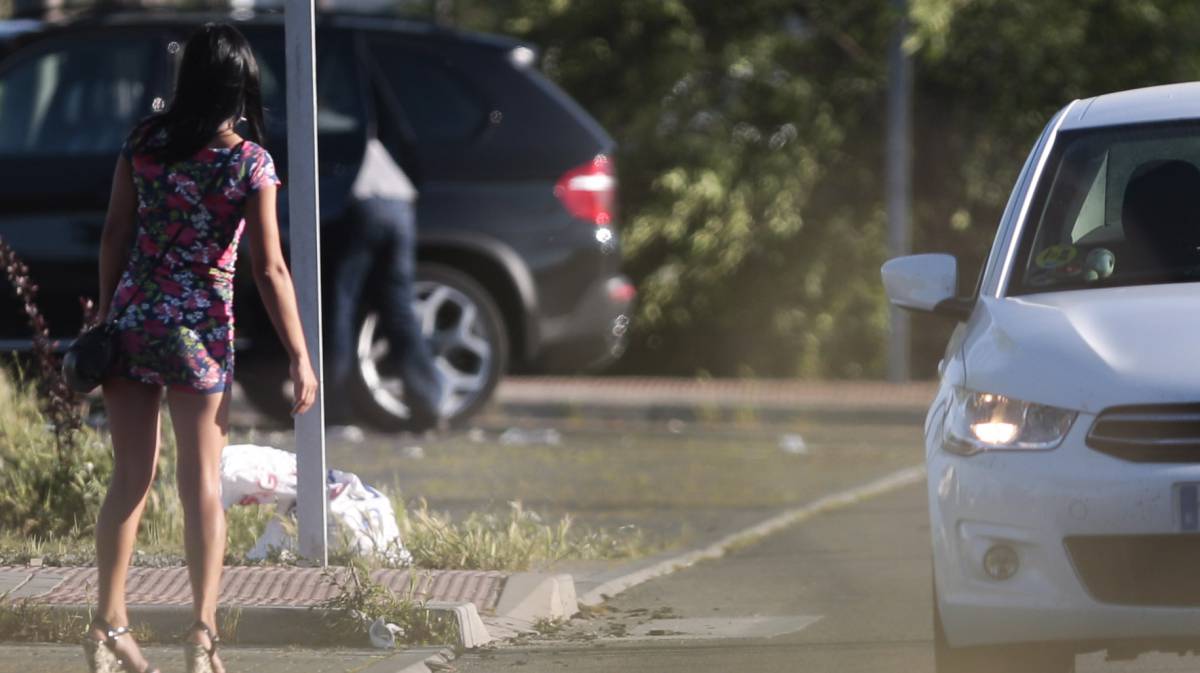 Una prostituta, en Madrid.