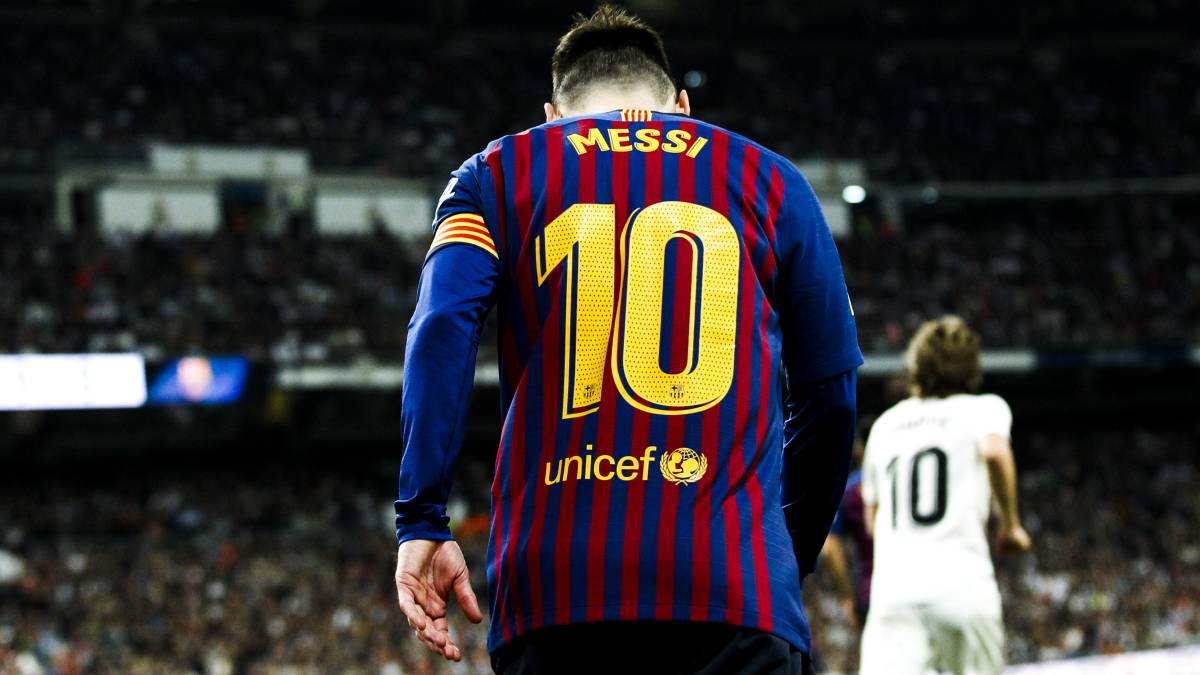 Messi, durante un partido del Barça.