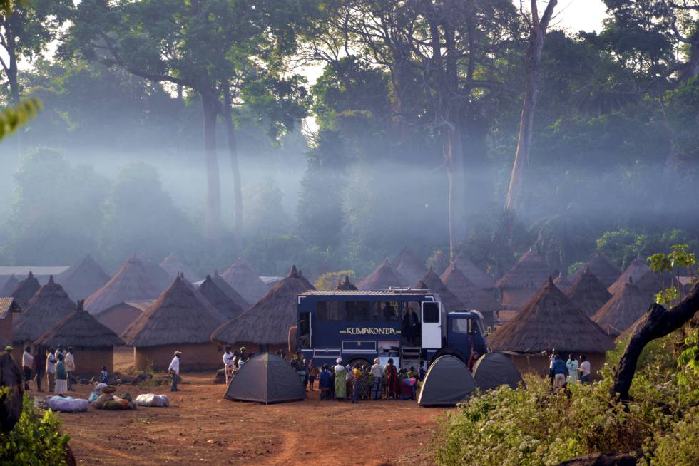 Acampada en el oeste de Costa de Marfil.