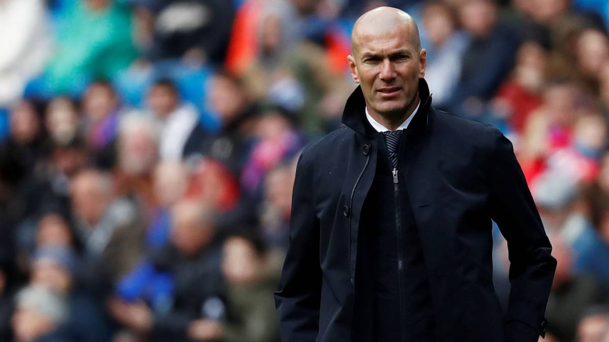 Zidane, en el partido contra el Eibar.