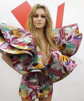 Paulina Rubio, con el traje que llevó en la final de 'La Voz?.