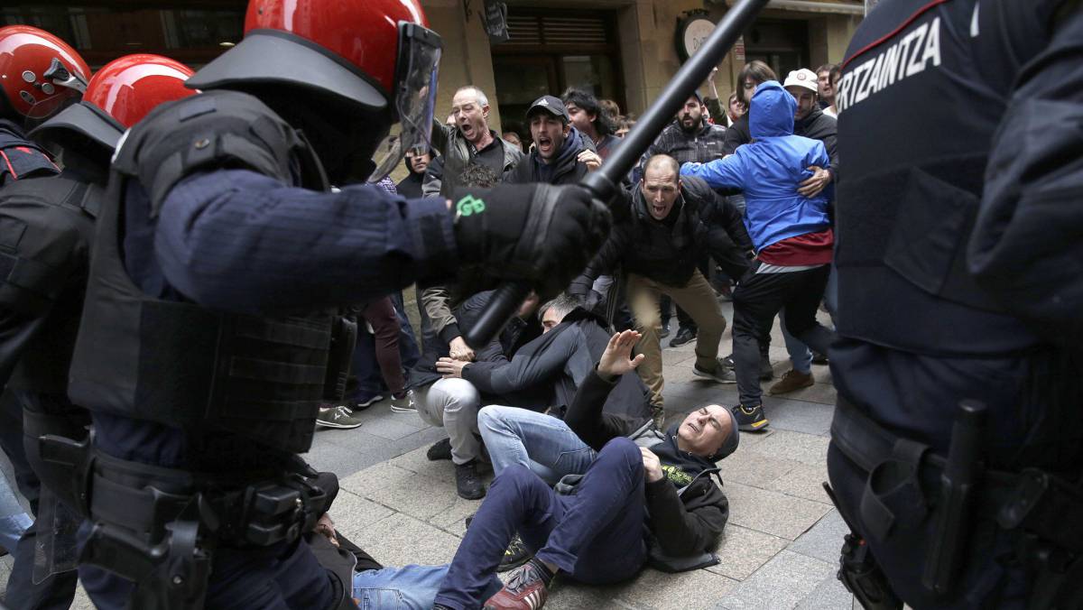 Incidentes en Errenteria tras el acto Ciudadanos