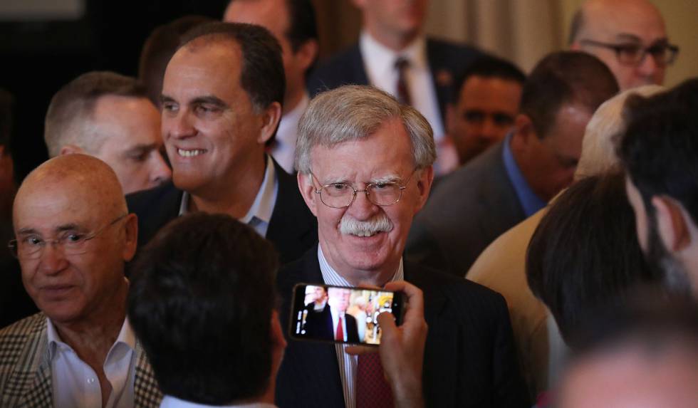 John Bolton, el asesor de Seguridad Nacional del presidente de EE UU, Donald Trump, el pasado 17 de abril en Coral Gables, Florida. rn 