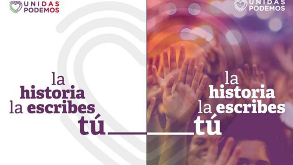 Cartel Unidas Podemos