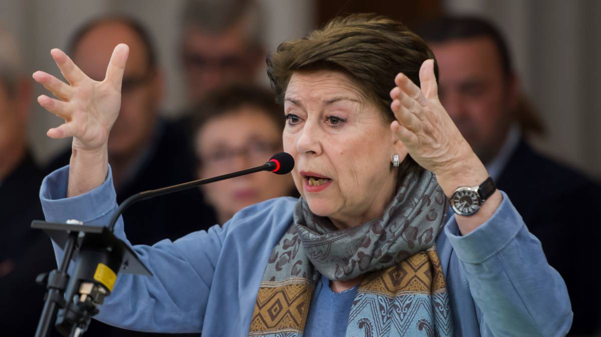 La exministra Magdalena Álvarez, durante el juicio de los ERE.