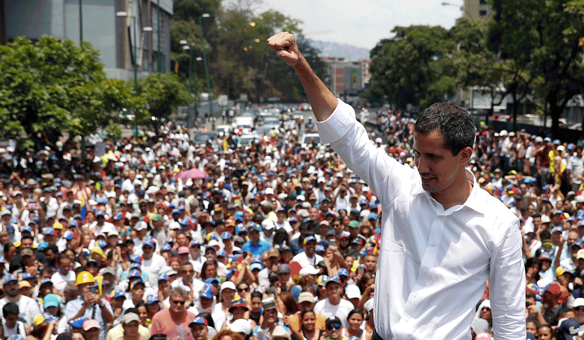 GuaidÃ³ no se resigna y llama a mantener la presiÃ³n contra Maduro en la calle