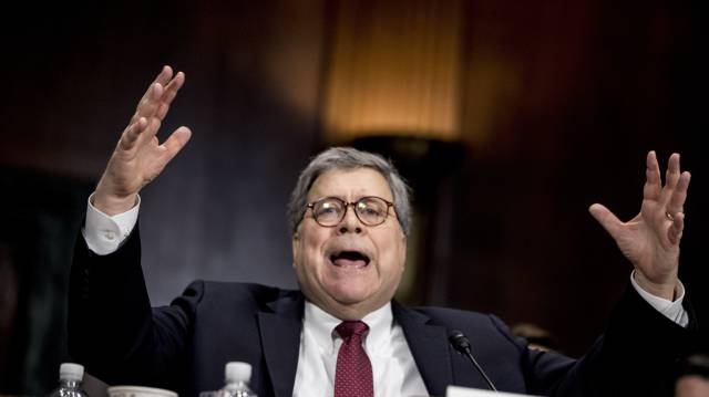 William Barr en el Senado.