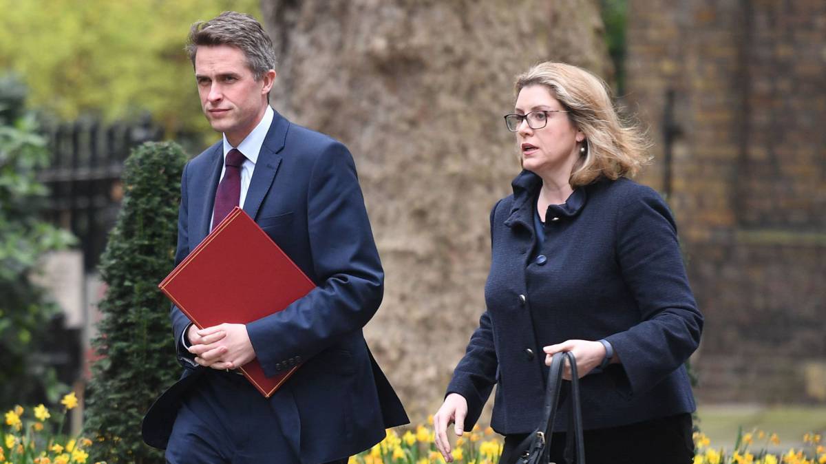 Gavin Williamson y Penny Mordaunt.