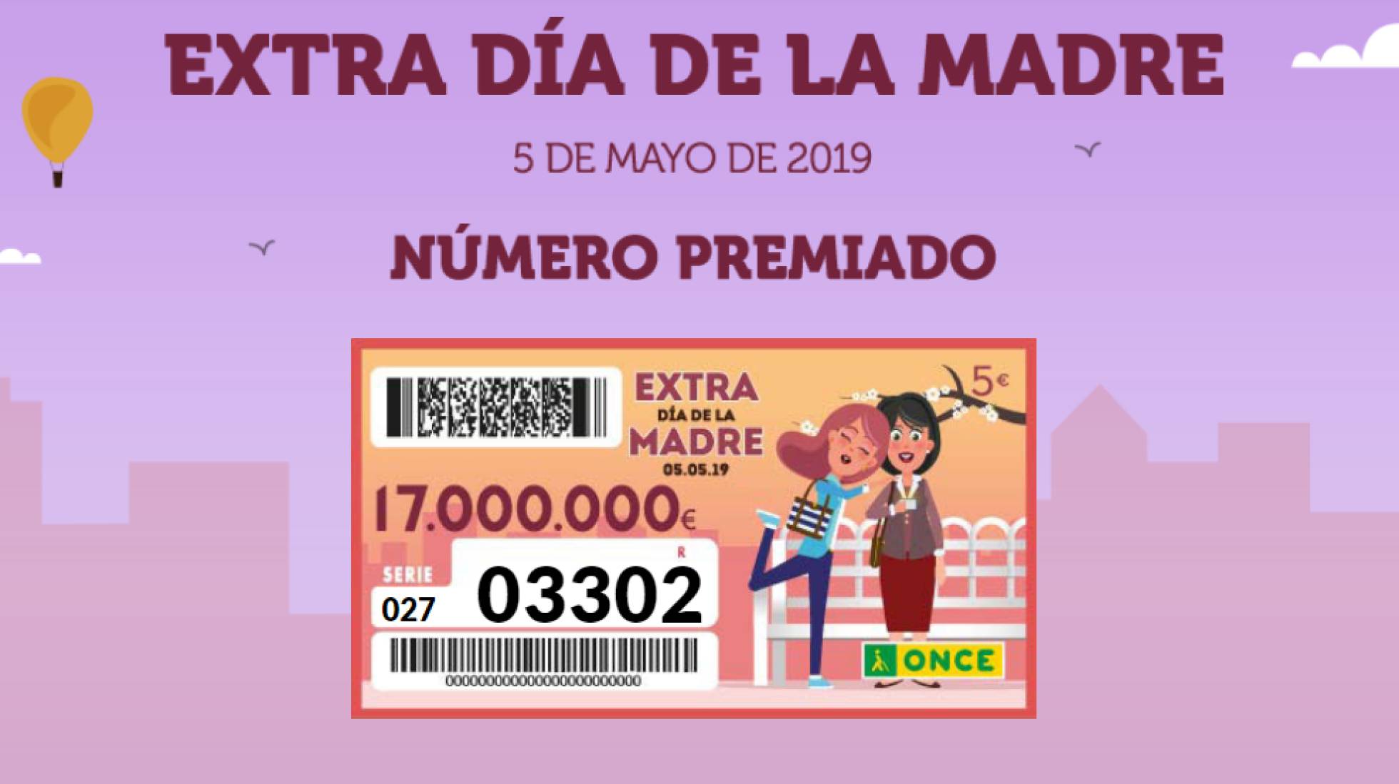 Sorteo del Día de la Madre de la ONCE 2019 consulta los números