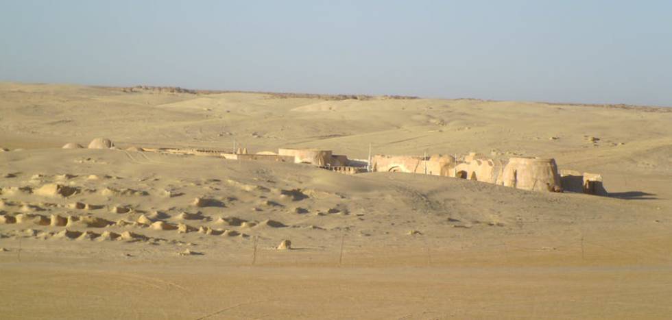 El planeta Tatooine de La Guerra de las Galaxias fue filmado en el sur de Túnez.