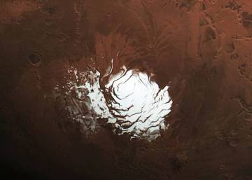 Hallado un lago de agua bajo el hielo de Marte