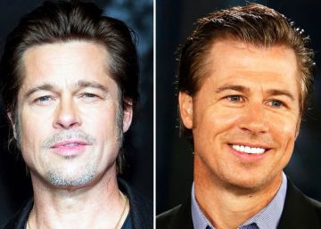 Brad Pitt (izquierda) y su hermano pequeño Douglas. 