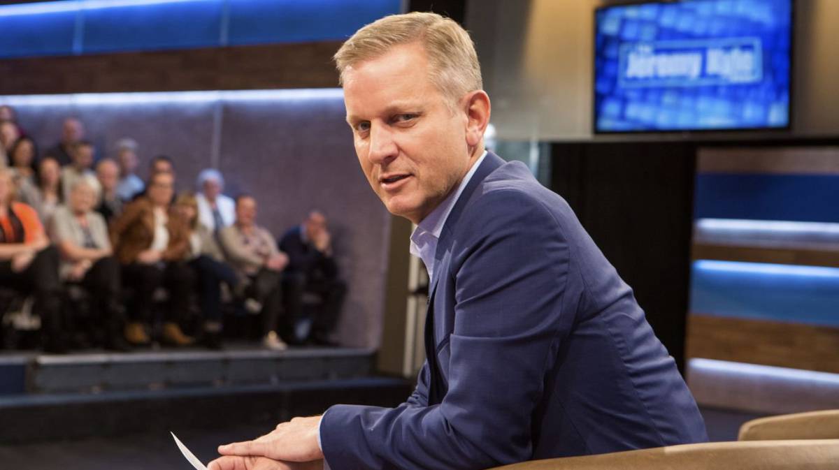 El presentador Jeremy Kyle en el plató.