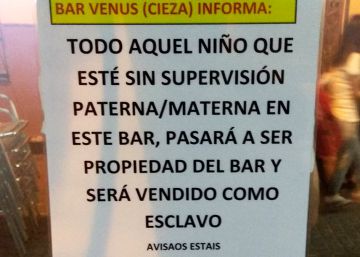 Cartel del bar Venus. 