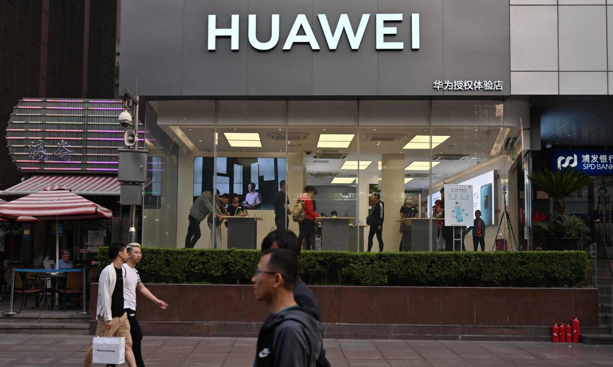 Una tienda de Huawei, en Shanghái, el 10 de mayo.