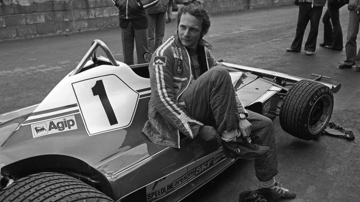 Niki Lauda, en el circuito de Brands Hatch en 1976.