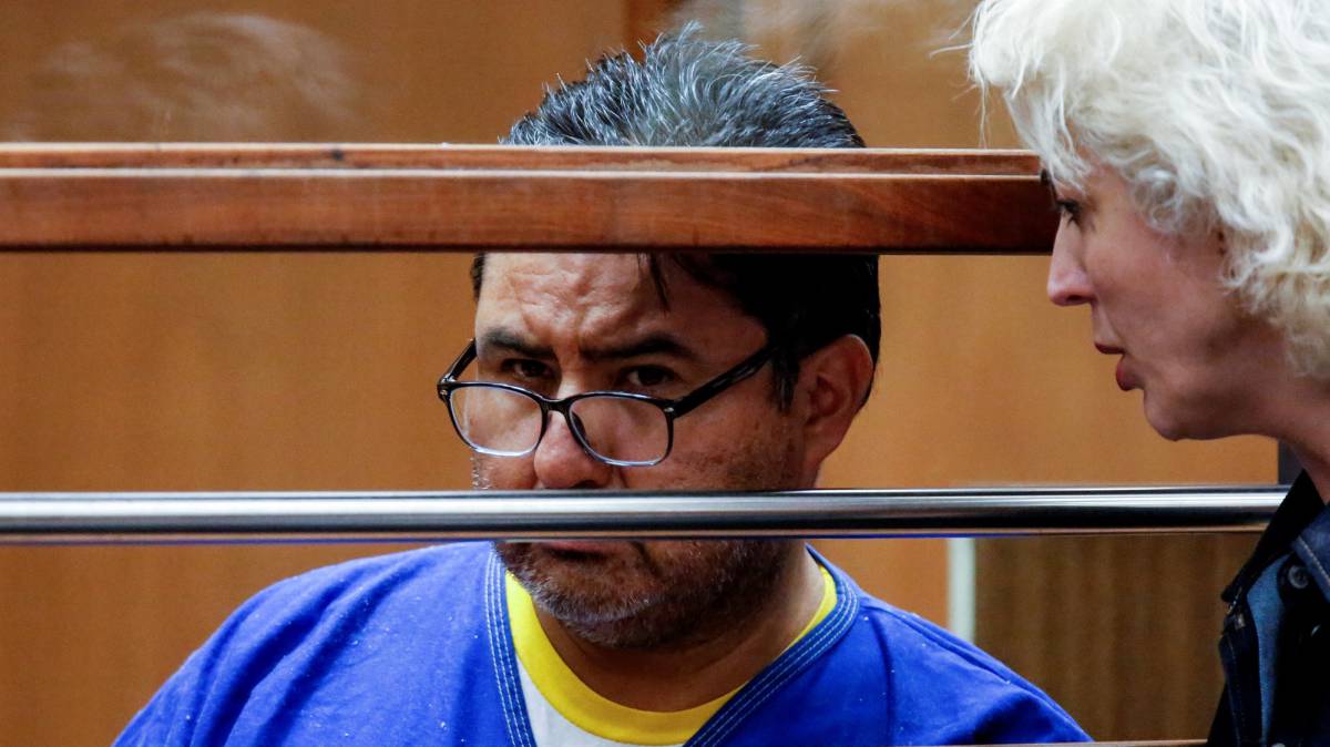 Naasón Joaquín García, en la audiencia este lunes.