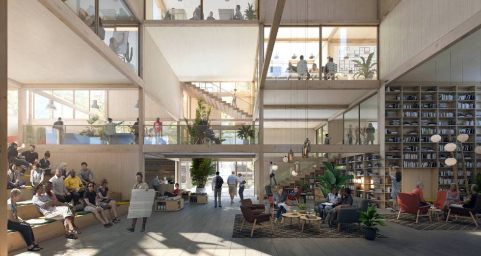 Una recreaciÃ³n realizada por EFFEKT Architects, en colaboraciÃ³n con Ikea, de su idea de cÃ³mo podrÃ­a ser una comunidad de vecinos en un futuro no muy lejano