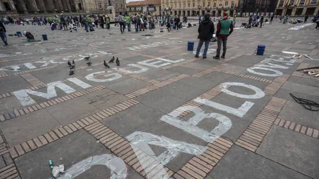 La obra 'Quebrantos', en Bogotá.