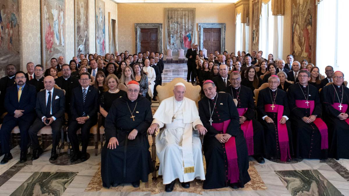 El Papa, en una audiencia este jueves.