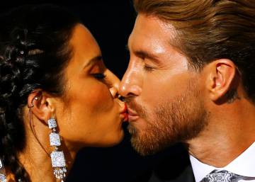 El beso de recién casados