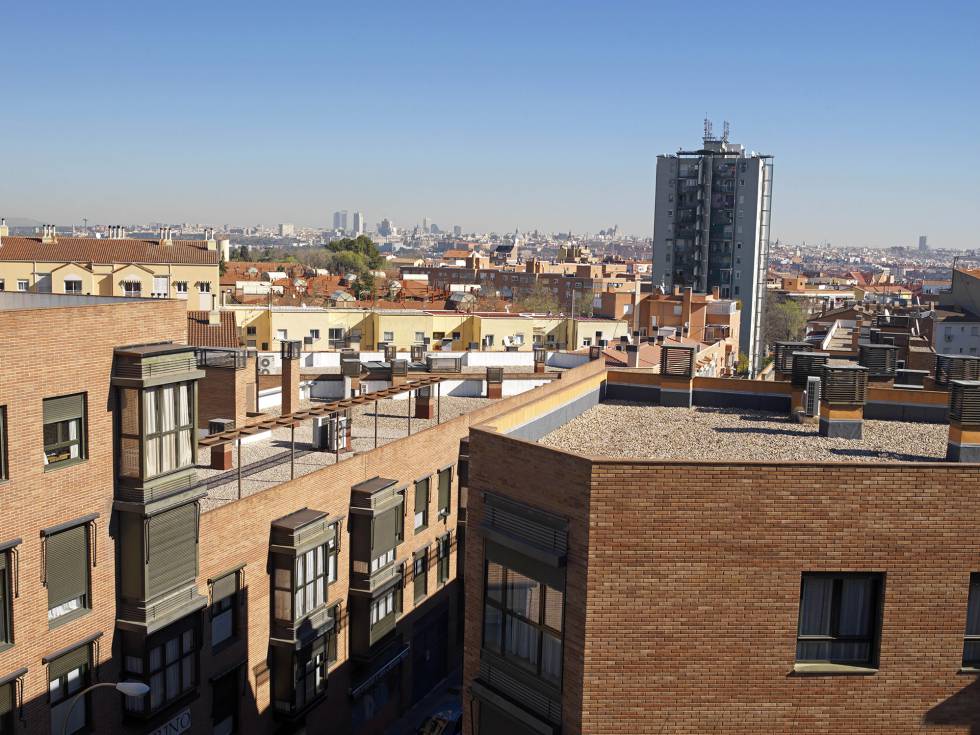 Panorámica del centro de Madrid desde la azotea del Innovation Lab del IED.