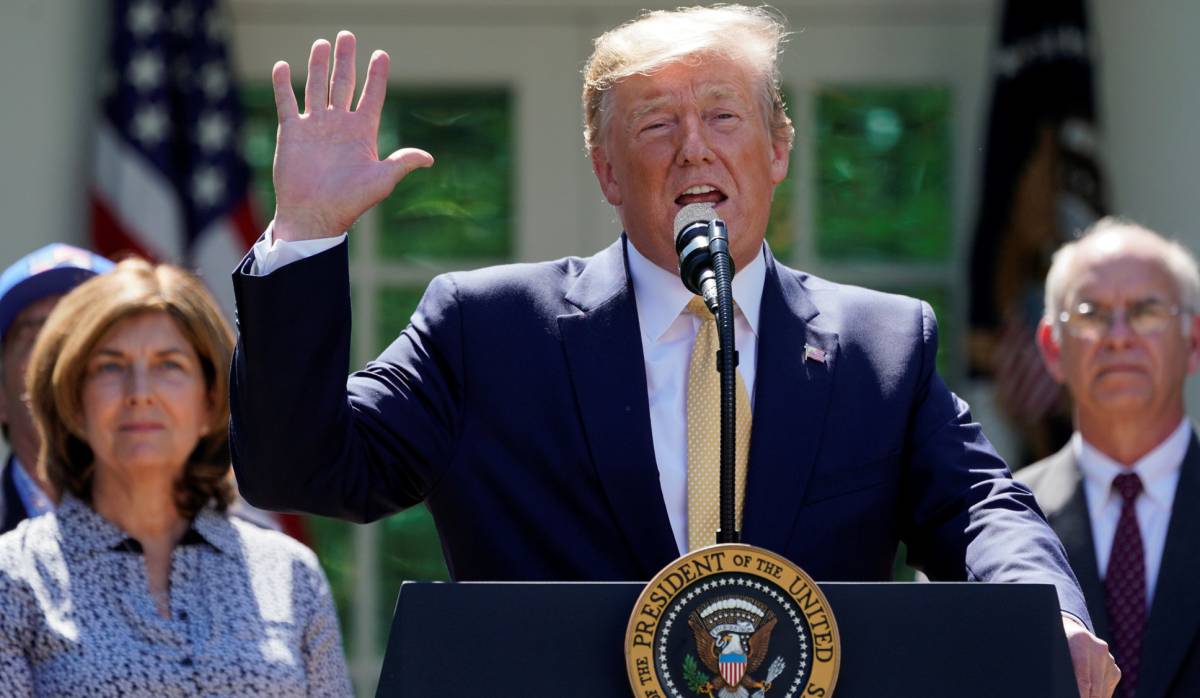 Donald Trump, en un acto en Washington.