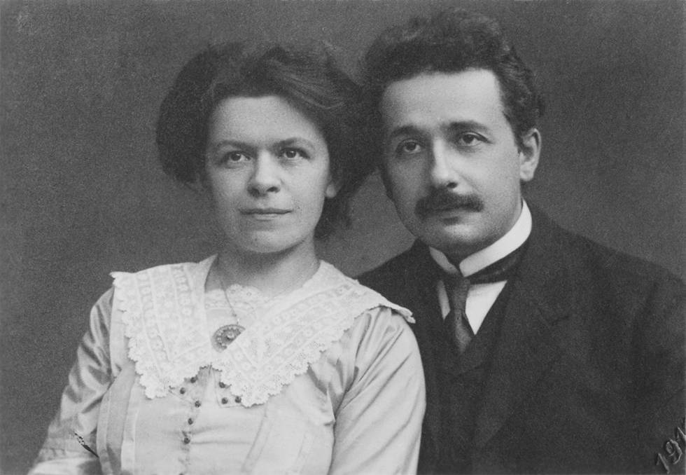 Mileva Maric y Albert Einstein en 1912.