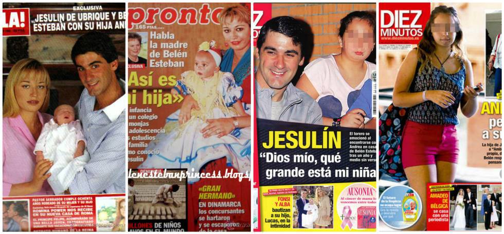 Algunas de las portadas de revista protagonizadas por Andrea Janeiro.rn 