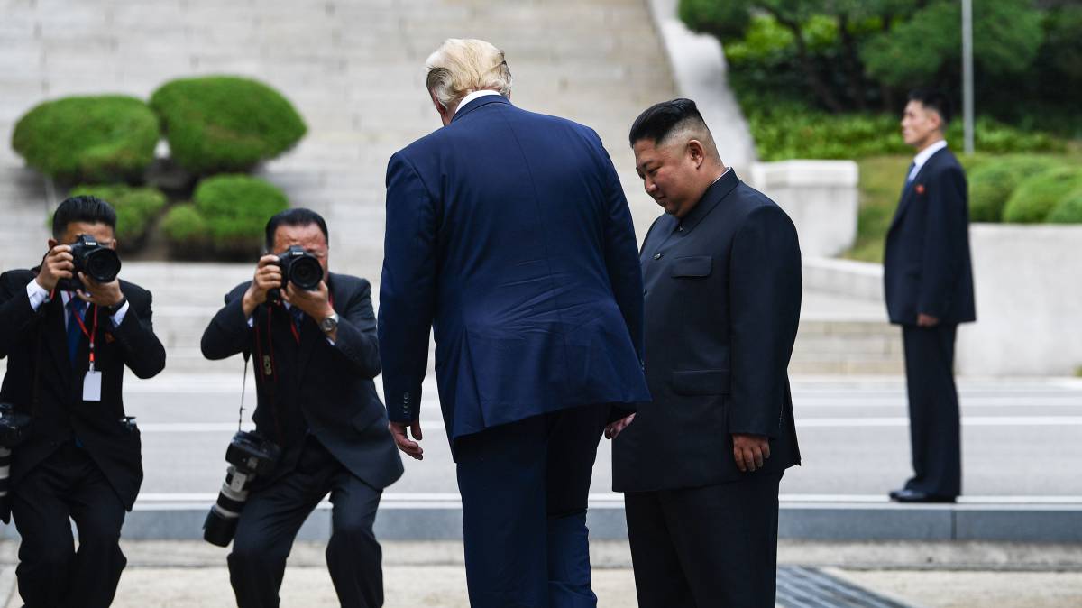 Trump y Kim Jong-un.