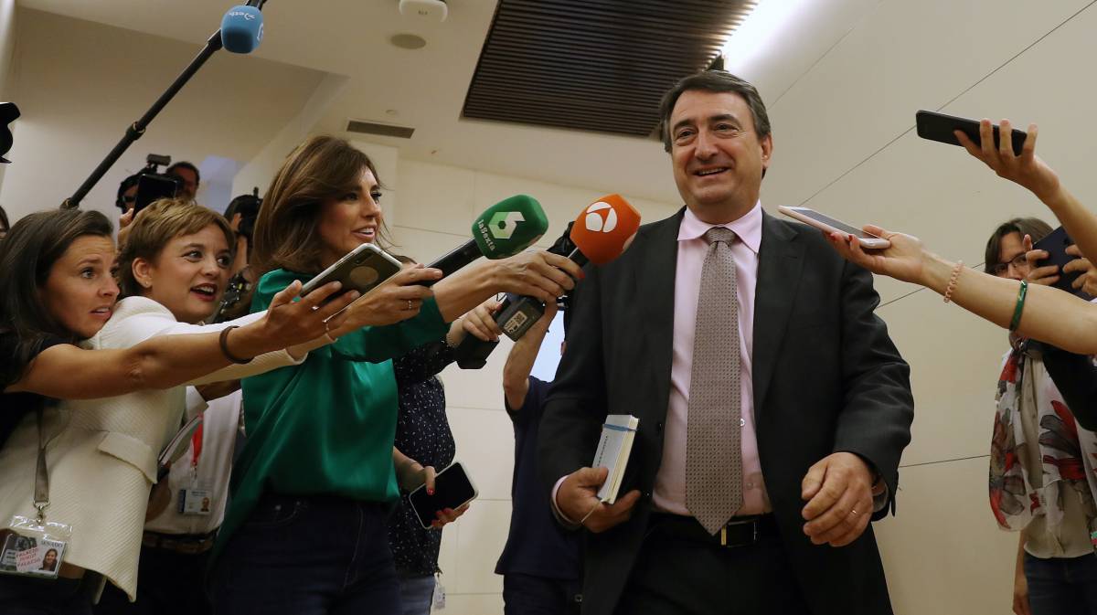 Aitor Esteban, portavoz del PNV, en el Congreso.