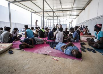 Centro de detención de Inmigrantes en Tayura, 15 kilometros al este de Trípoli.