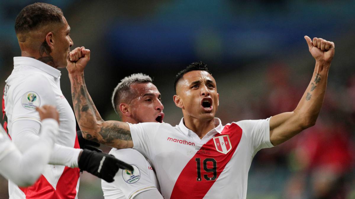Yotún celebra el pase a la final.
