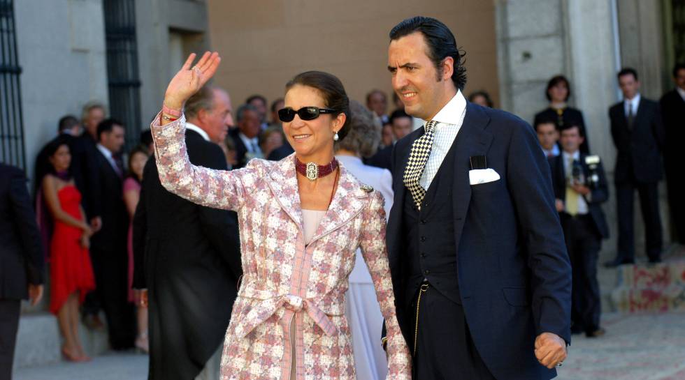 Jaime de Marichalar y la Infanta Elena en Segovia en 2004.