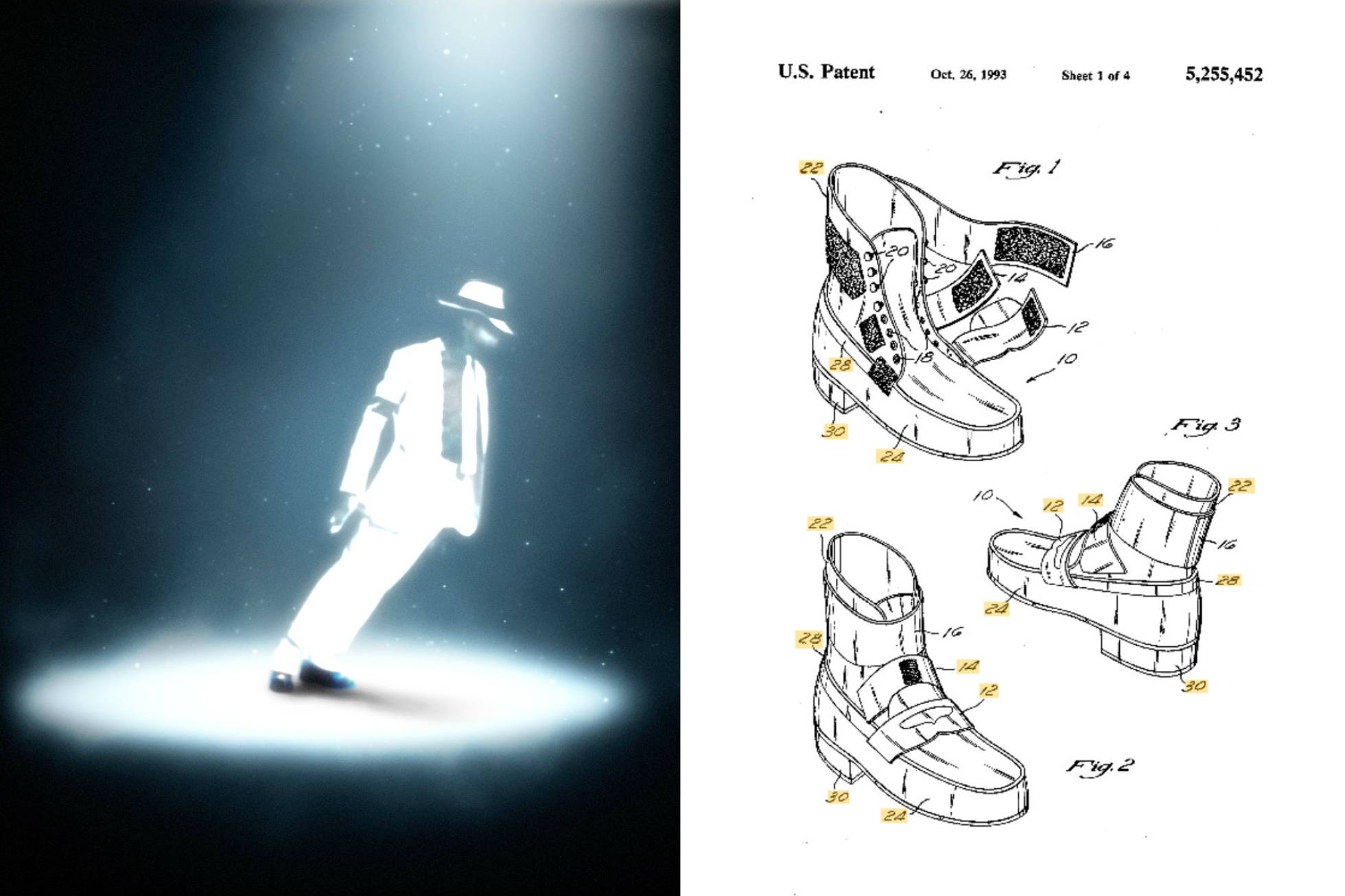 Los zapatos antigravedad de Michael Jackson.
