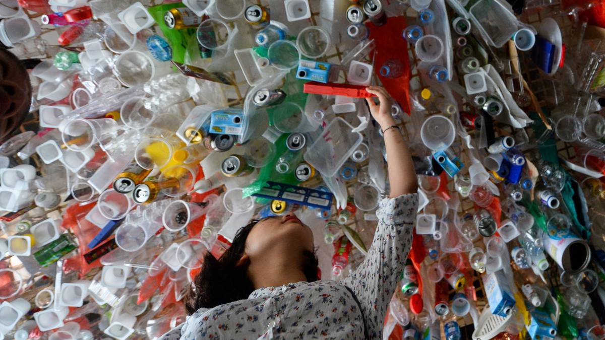 Una instalación artística en Vietnam.