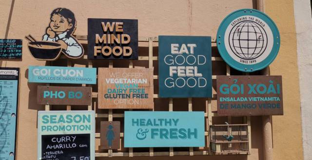 A Vietnamese restaurant in Barcelona.