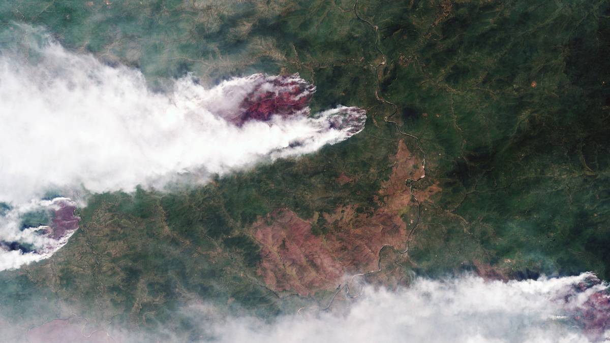 Uno de los incendios de Siberia.