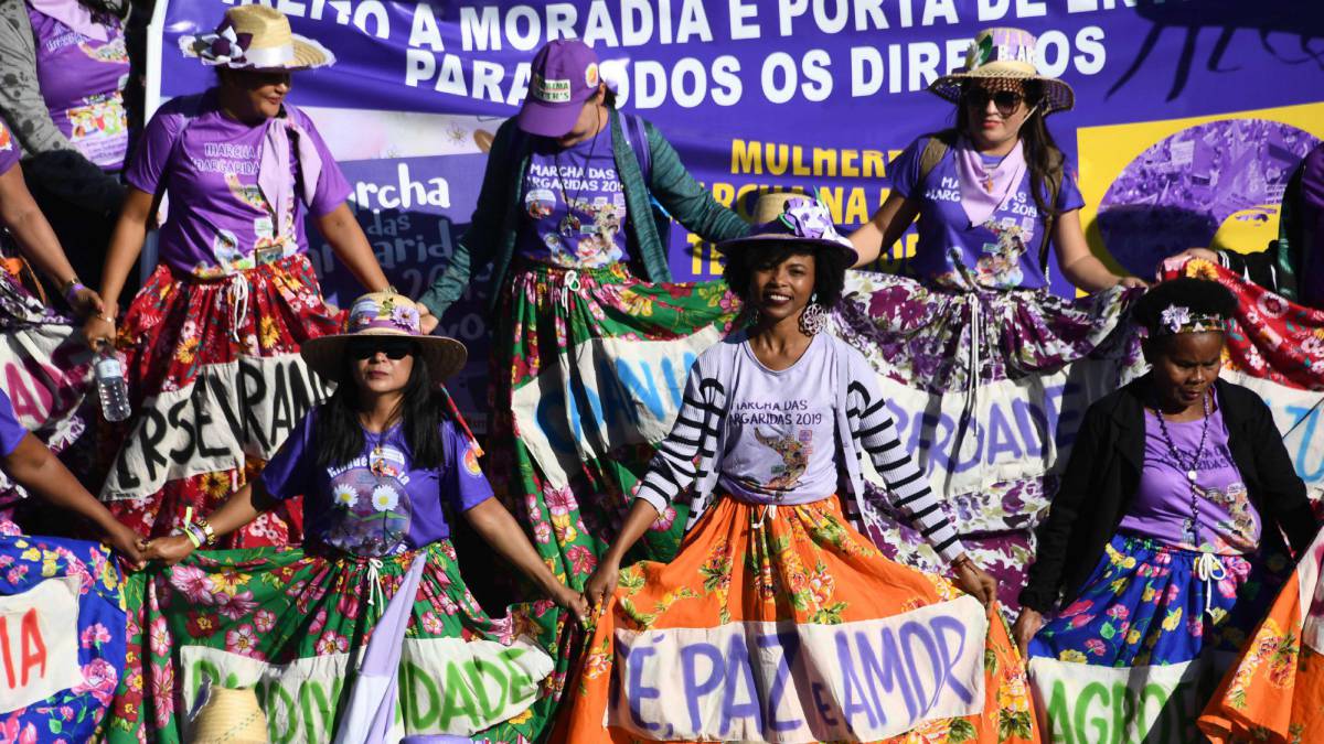 Las mujeres de Brasil marchan en busca de igualdad
