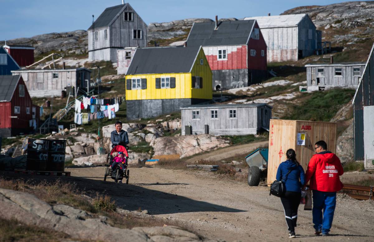 Vecinos de Kulusuk, al este de Groenlandia.