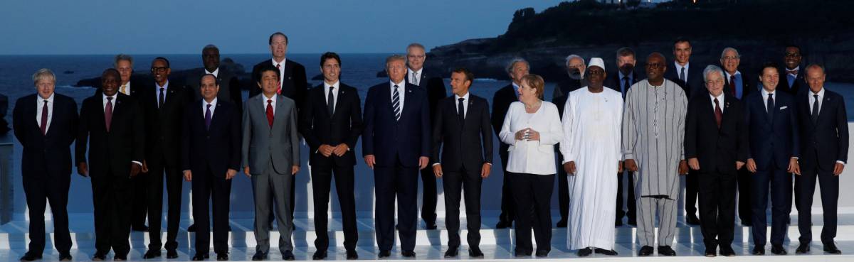 Foto de familia de la cumbre del G7.
