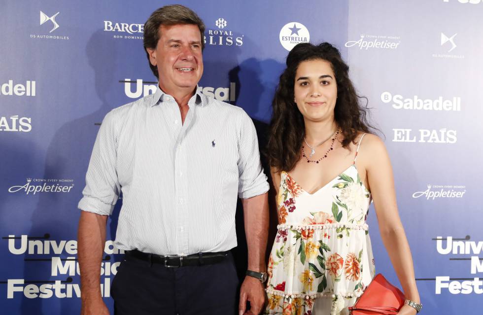 Cayetano Martinez de Irujo y su novia, Barbara Mirjan, en un evento en Madrid el pasado 30 de julio.
