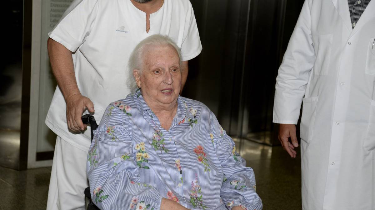 Pilar de Borbón, en Mallorca.